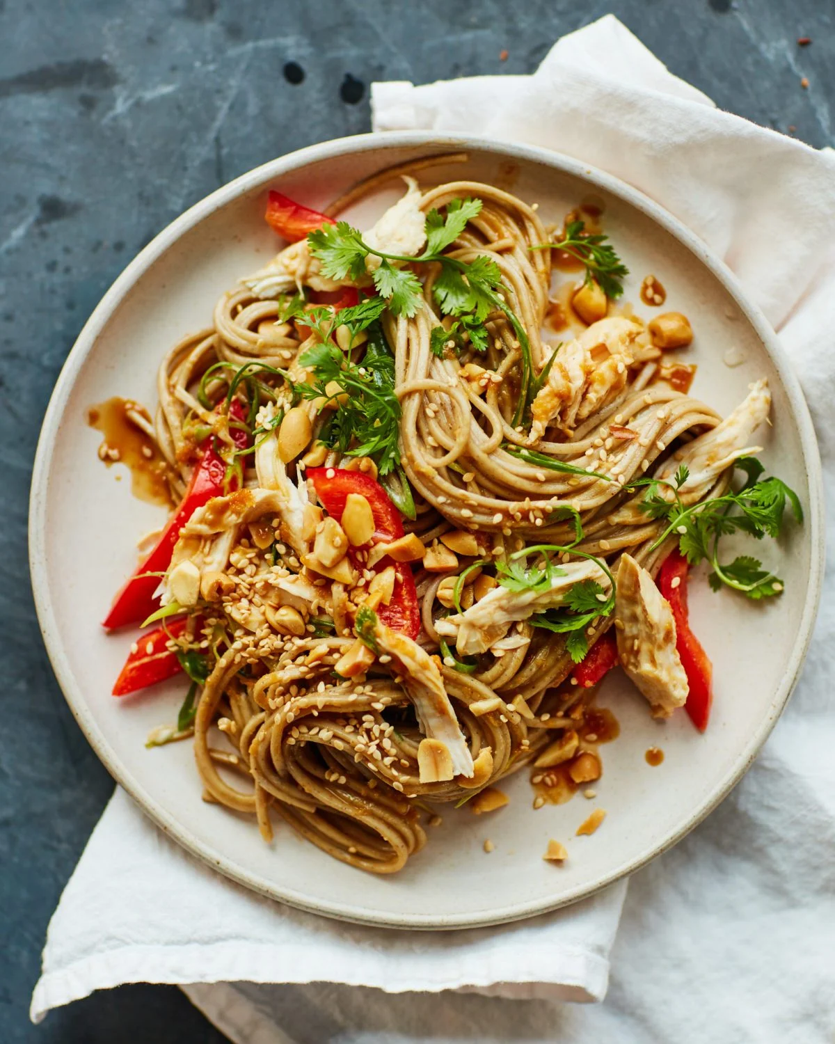 Ginger Lime Chicken Noodle Salad