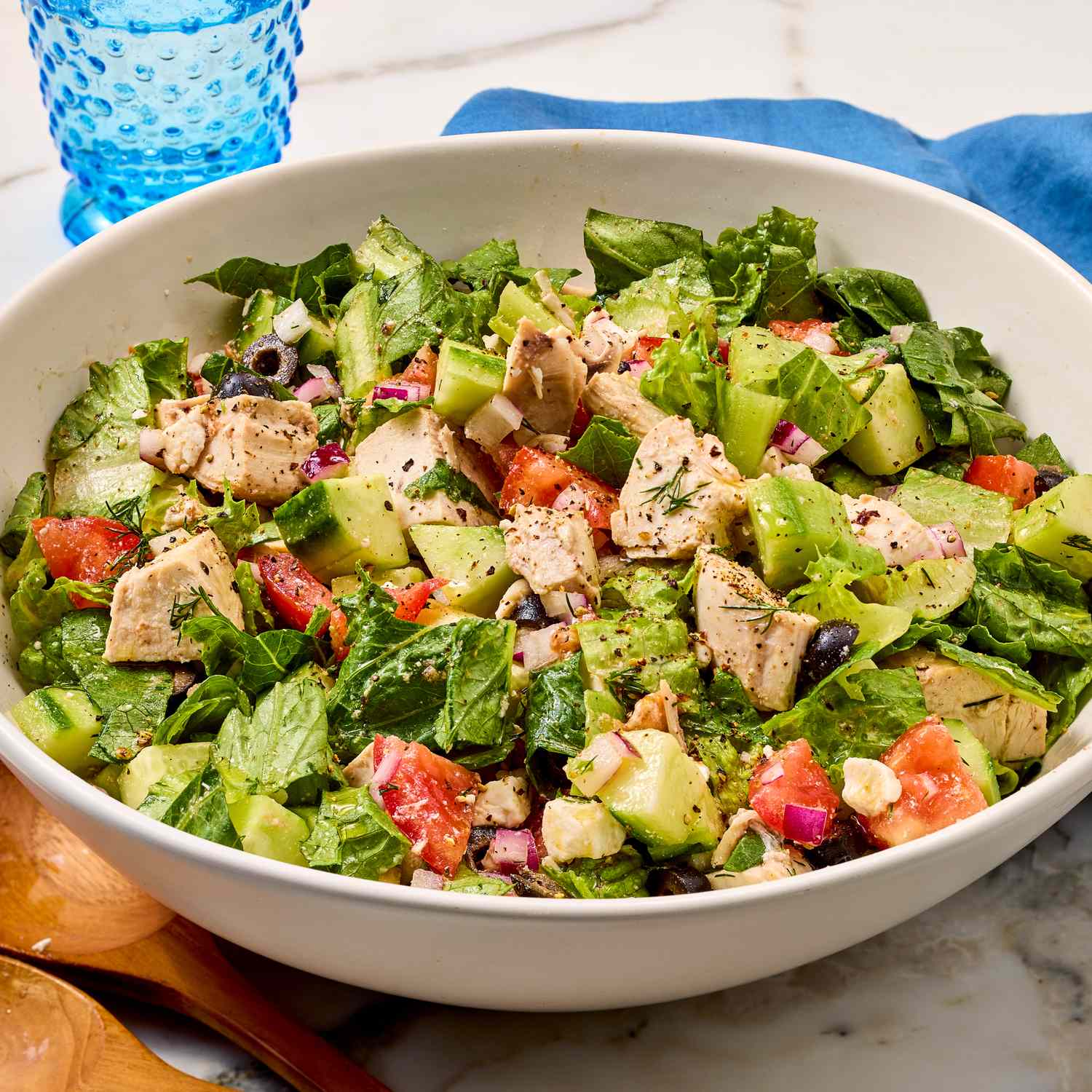 Greek Chopped Chicken Salad