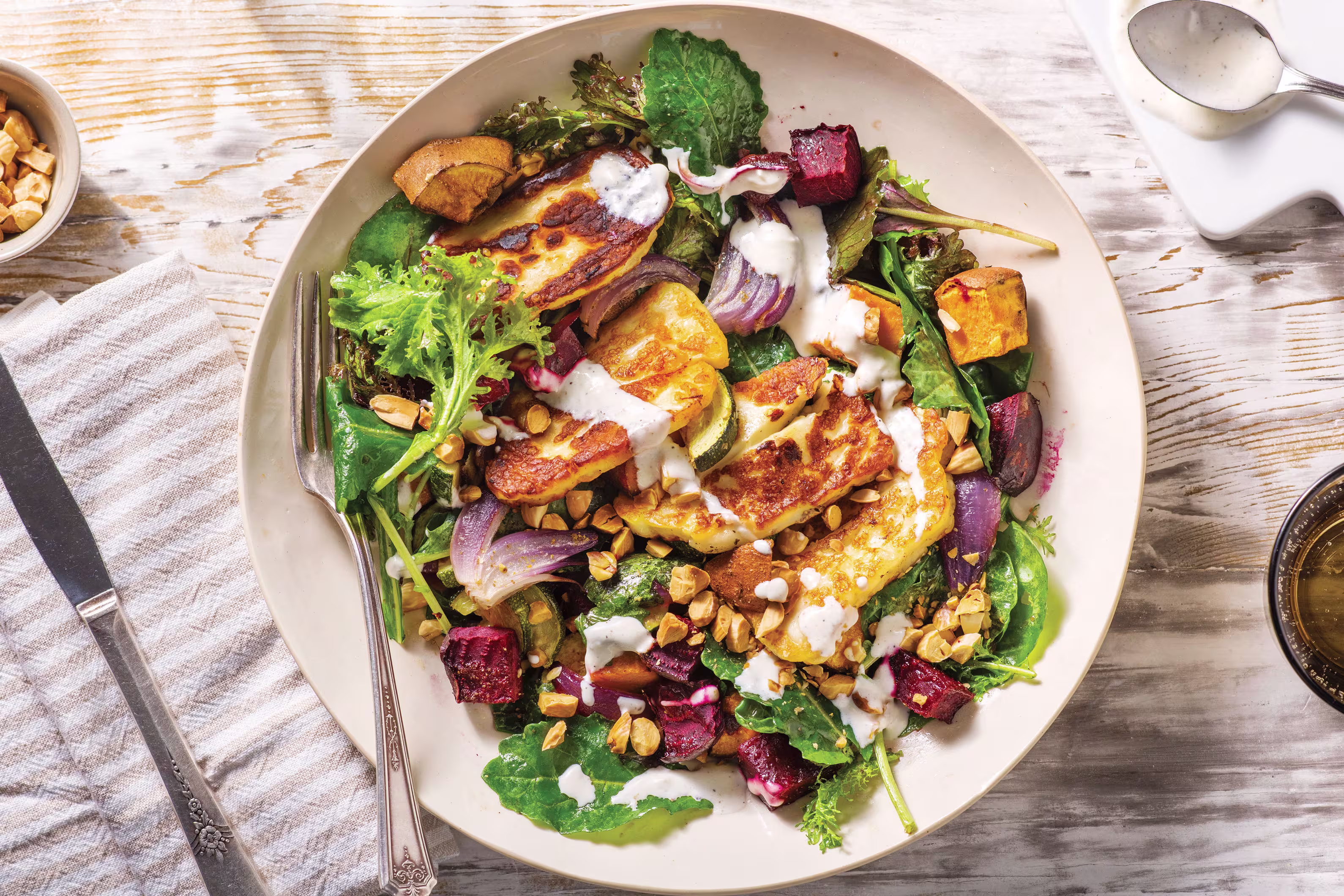 Halloumi & Veggie Bowl